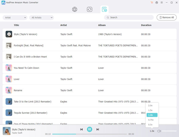 converted amazon music playlist