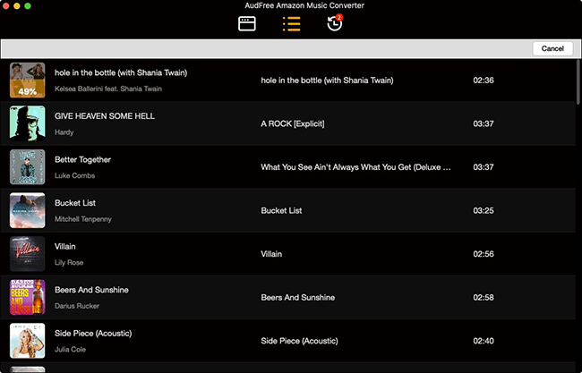 AudFree Amazon Music Converter for Mac Screenshot