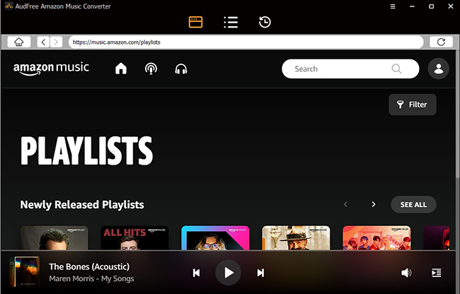 install and launch the audfree amazon music converter program