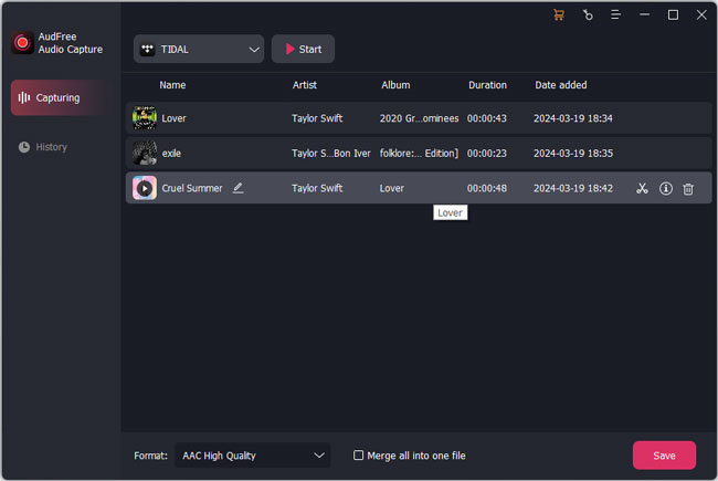 edit or save recording