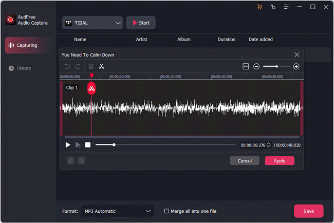 edit and save hulkshare audios