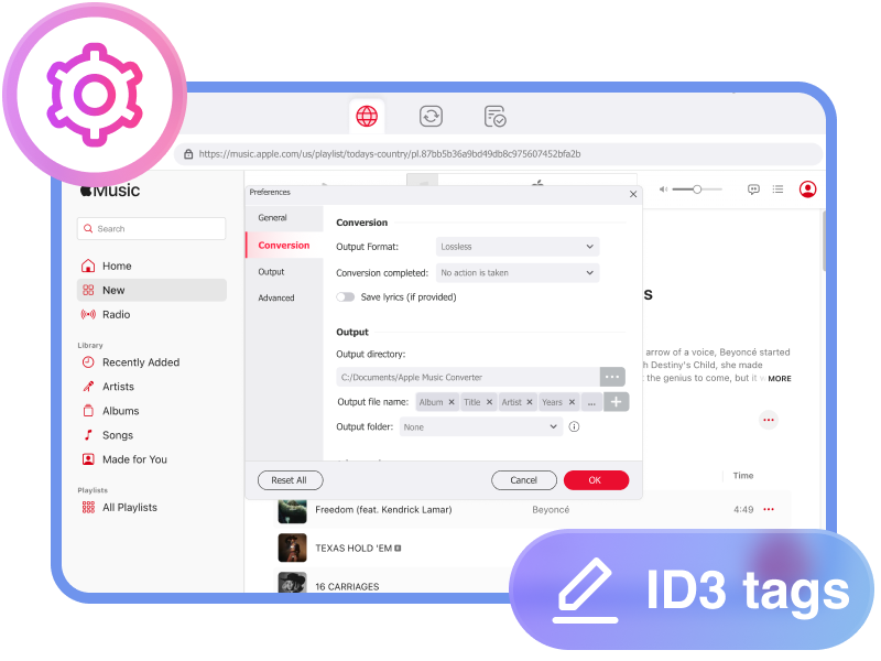 keep and edit apple music id3 tags