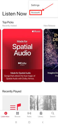 confirm apple music subscription android