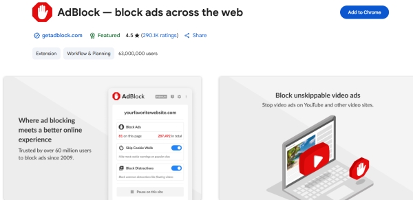 soundcloud ads blocker adblock extension