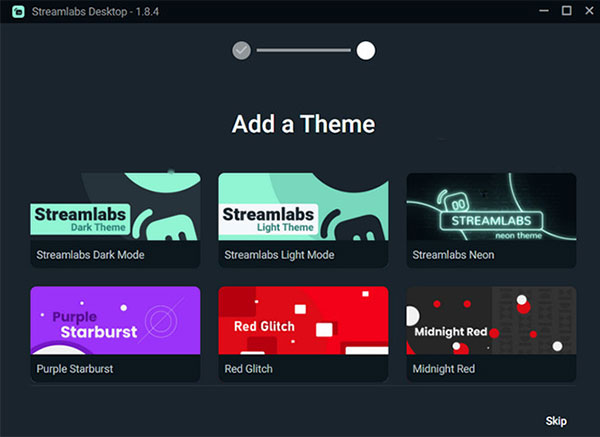 add a theme to streamlabs