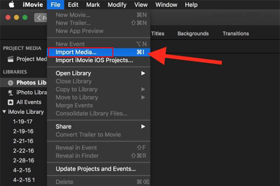 upload apple music to imovie via finder on mac