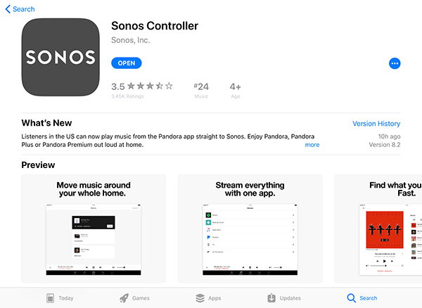 put apple music on sonos by sonos controller