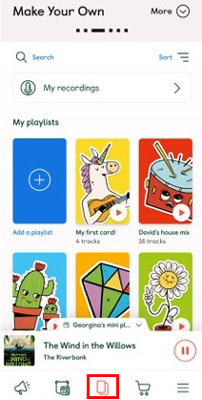 play spotify on yoto in mobile app
