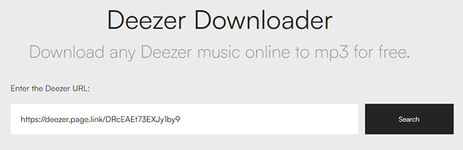 add deezer to deezer downloader online