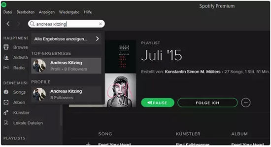 add friends on spotify without facebook