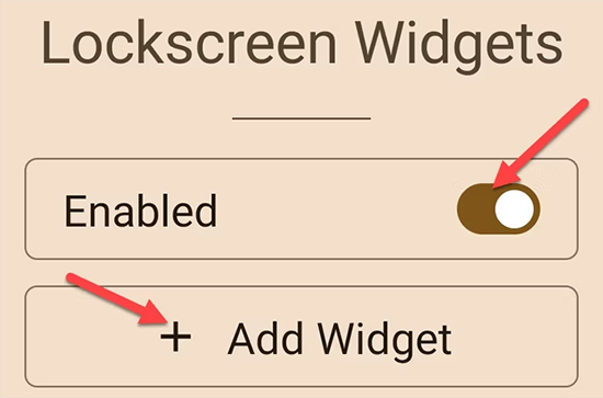 add deezer lockscreen widgets on android