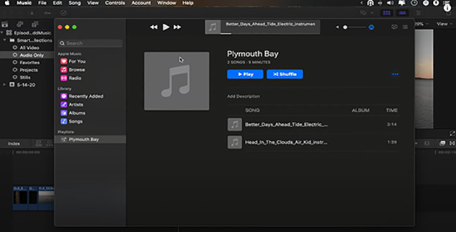 add music from spotify to final cut pro from itunes