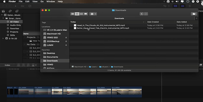 add music from spotify to final cut pro locally