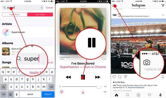 add music to instagram stories