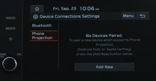 add new device to apple carplay