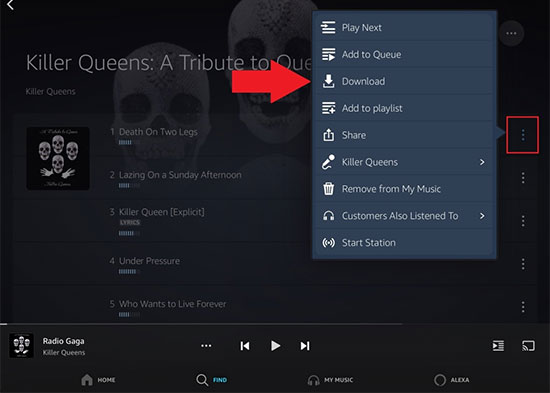 add amazon songs to playlist desktop