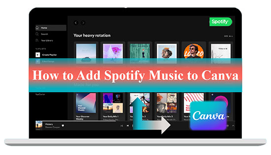 add spotify music to canva