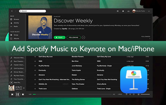 add spotify music to keynote