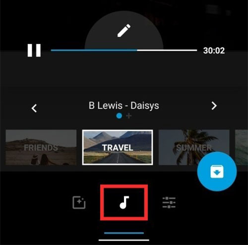 add spotify music to quik app