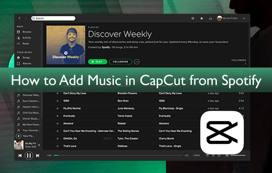 add music to capcut from spotify