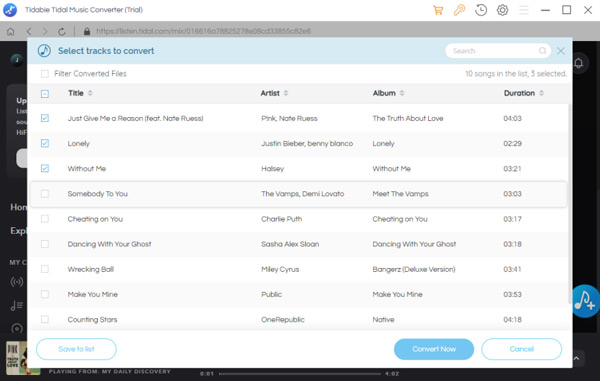 tidabie download and convert tidal music