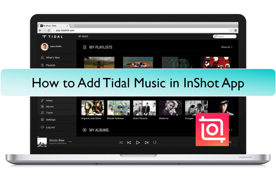 how to add tidal music in inshot