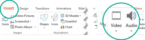 insert apple music audio on powerpoint pc