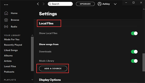 add wav files to spotify on pc