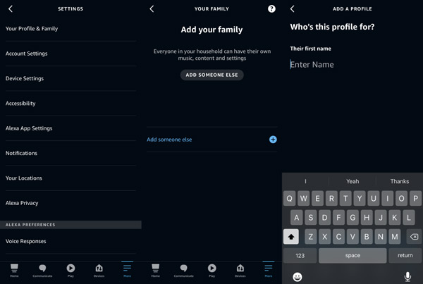 how to share amazon prime with family via alexa