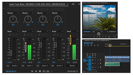 adjust spotify sound on premiere pro