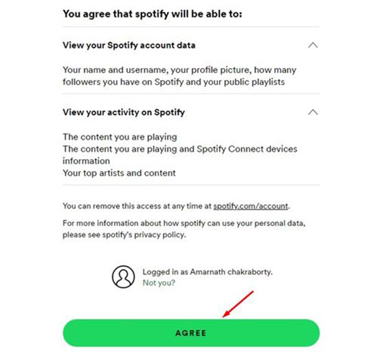 agree spotify authorization prompt