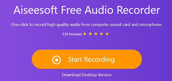 aiseesoft free online audio recorder