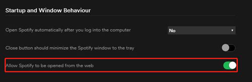 turn off auto start on spotify web player