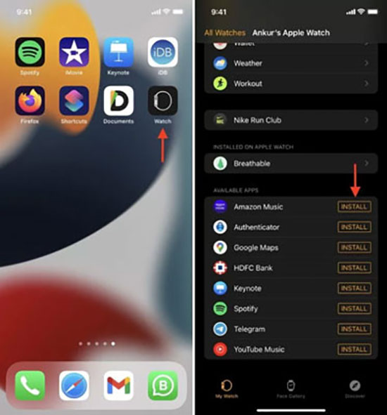 set up amazon music on apple watch via iphone
