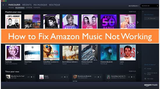 amazon music app not working