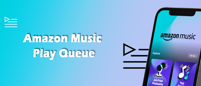 use amazon music queue