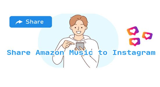 share amazon music to instagram