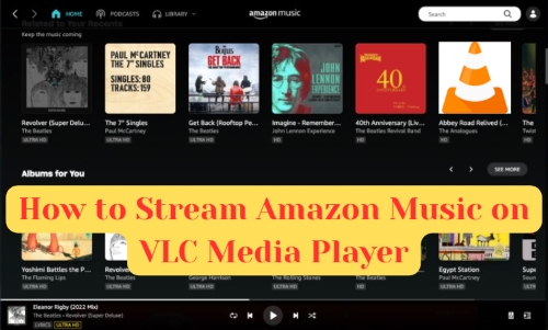 play amazon music on vlc