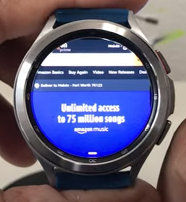 amazon music web player galaxy watch