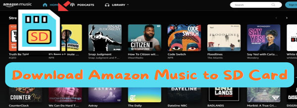 move amazon music to sd card