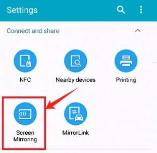 cast apple music to hisense tv by screen mirroring on android