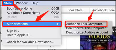 authorize this computer on apple books app
