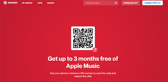 apple music free trial with shazam