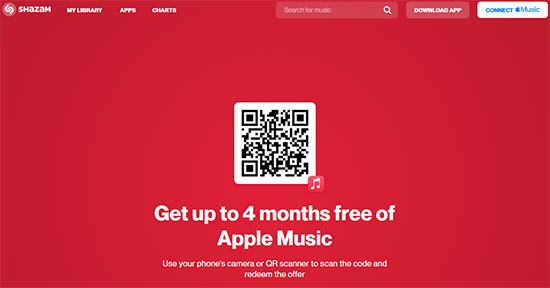 4 months free trial apple music by shazam