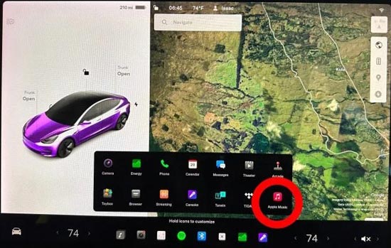 apple music app on tesla