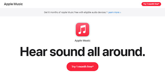 get 1 month free apple music