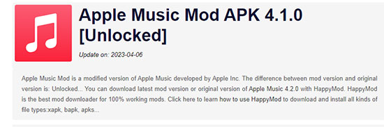 apple music mod apk