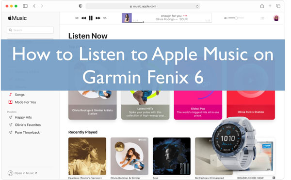 apple music on garmin fenix 6