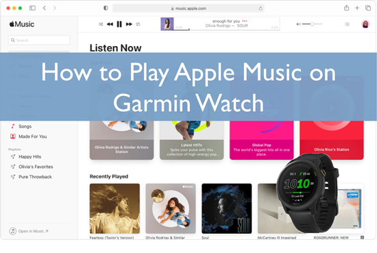 apple music on garmin watch