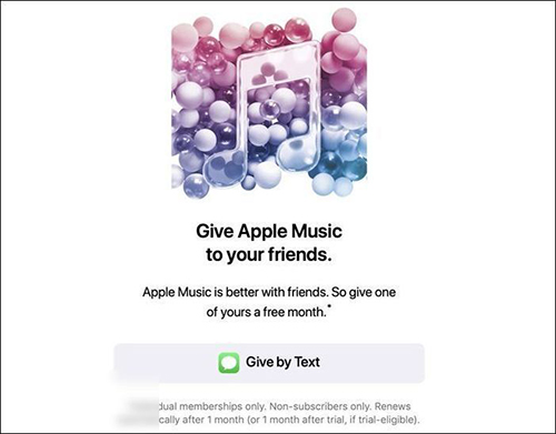 apple music 1-month free trial